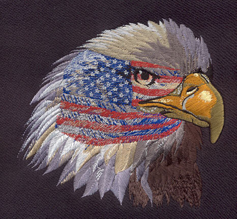 embroidery digitizing eagle design